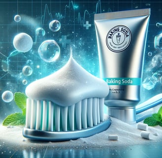 Lejra a toothbrush and baking soda