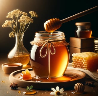 lejra jar of honeycomb honey