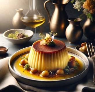 lejra potato robiola cheese flan