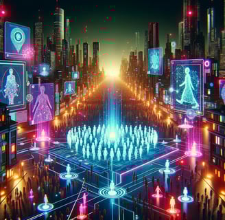 a futuristic cityscape