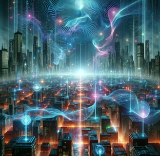lejra cityscape with a futuristic cityscape in the background