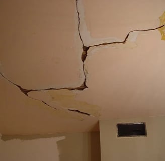 cracked ceiling