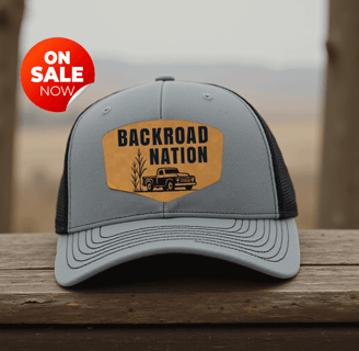 a truck with a back road nation logo on it