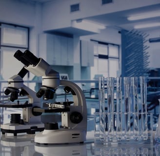 a microscope and a microscope on a table