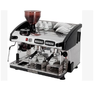 a coffee machine with a coffee maker and a coffee maker