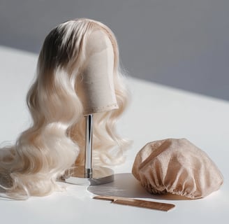 Eine Perücke aus dem Wig & Hair Studio