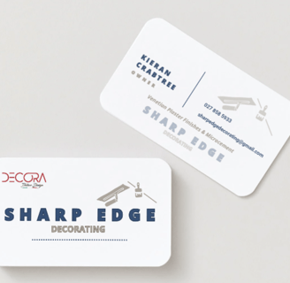 Sharp Edge Decorating Business Card