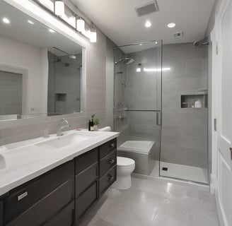clear shower stall