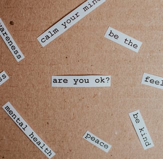 a bulletin board with words on it
