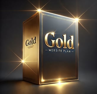 gold colored package for website plans