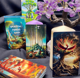 spiritual forest tarot, tarot deck, tarot cards, tarot card deck, tarot reading
