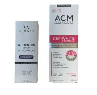 ACM Dépiwhite Cream و VA Almoes Whitening Serum