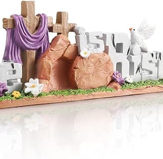 faith message Easter decor