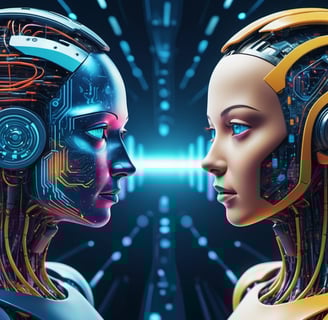 AI robot talking