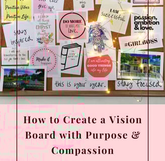 how to create a vision board using free vision board workbook