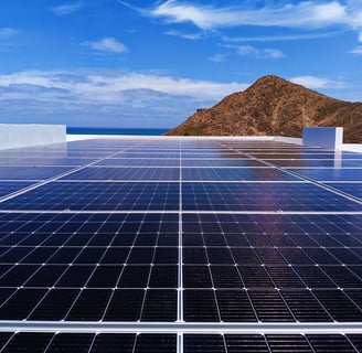Off-grid solar installation by Cabo Green Power near Cabo Pulmo, BCS, Mexico