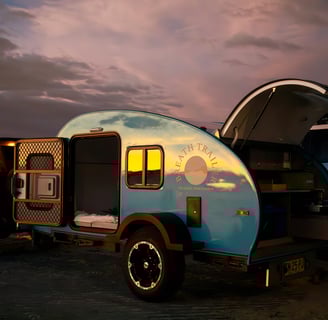 breath trailer sunset teardrop
