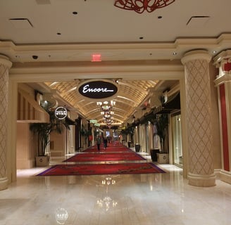 Indoor walkway from Wynn to Encore Las Vegas