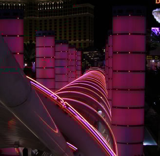 Bally's Las Vegas neon rings