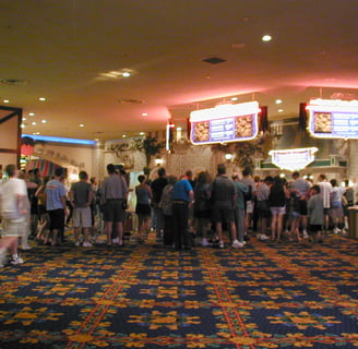Line for the Excalibur Las Vegas buffet