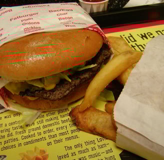 Las Vegas Fatburger burger