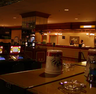 Fitzgerald's Las Vegas registration desk, late 1990s.