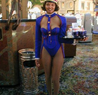 Paris Las Vegas cocktail waitress
