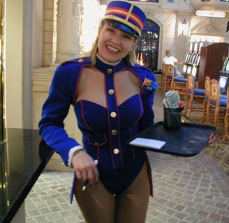 Paris Las Vegas cocktail waitress