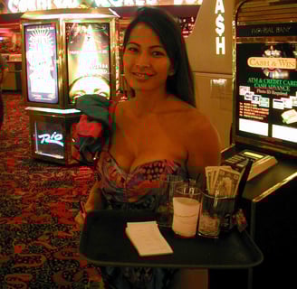 Rio Suites Las Vegas cocktail waitress
