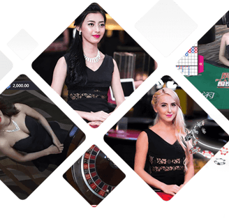 a woman in a black dress and a casino roule