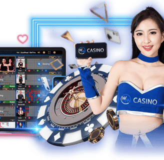 a woman holding a casino roulet and a casino roule