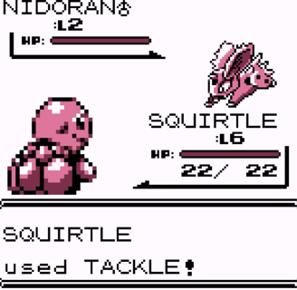 Pokemon - Squirtle versus Nidoran