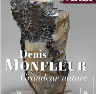 Un scupture en pierre de Denis Monfleur