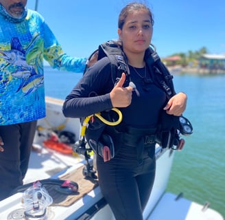 Estudiante de buceo curso Open Water SSI