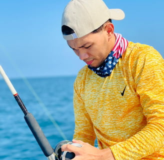 Actividades de pesca deportiva en el area de Puerto Cortes