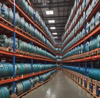 Racking full of industrial products