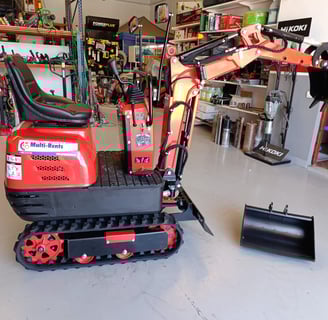 Alquiler mini excavadora