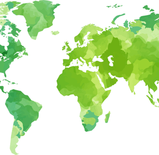 a map of the world with a map of the world