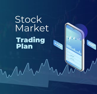 a phone with a stock market trading plan