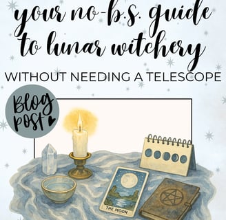 your no bs guide to lunar witchery with out needed an telescope blog post spellboundandstunning.com