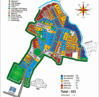 siteplan 1 Kavling strategis di Tanjungsari Bogor Timur