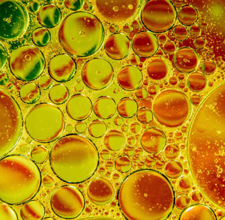 closeup of oil mixed with water