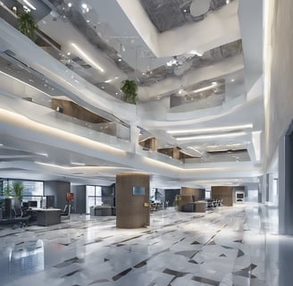 photo of white staircase