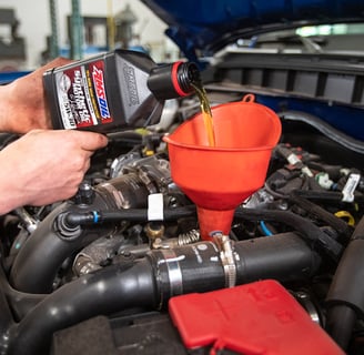 AMSOIL Motor Oil Change