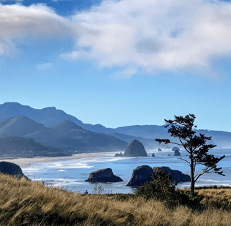Oregon Coast - 363 mile scenic coastline to Cannon Beach