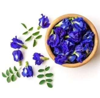 clitoria flor comestível
