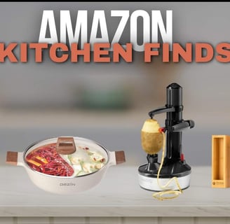 Amazon Kitchen Finds: Touchless dispenser, shabu shabu pot, electric peeler & organizer