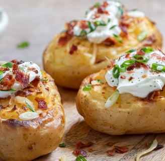 Microwave baked potato