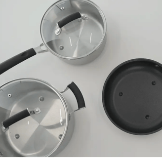 set 6 casseroles cooking surface