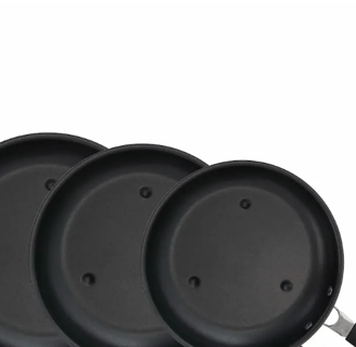 set 3 poêles cooking surface
